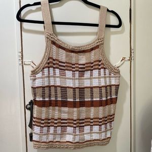 Banana Republic Neutral Knit Tank Top